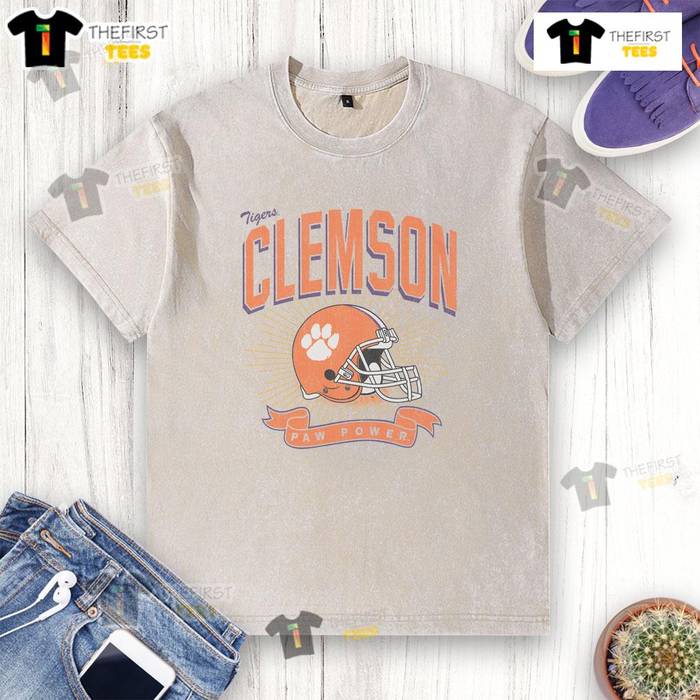 Premium Clemson Tigers Prime Play Washed T-Shirt in vibrant orange, showcasing team spirit and comfort for fans.