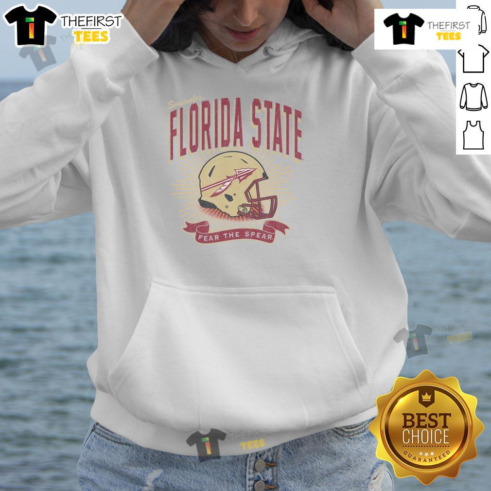 Alt Text: Premium Florida State Seminoles Prime Play Hoodie featuring team colors and logo, perfect for fans and casual wear.