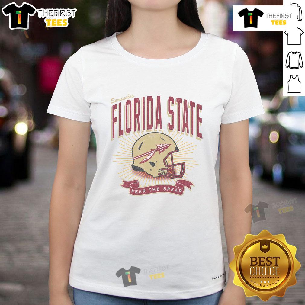 Premium Florida State Seminoles Prime Play Ladies Tee showcasing team colors and logo, perfect for FSU fans.