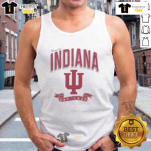 Premium Indiana Hoosiers Prime Play Tank Top featuring vibrant team colors and logo, perfect for game day or casual wear.
