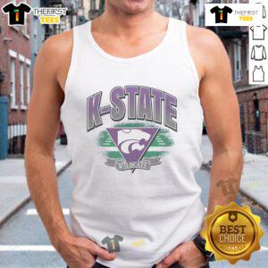 Premium Kansas State Wildcats Arena Fade Tank Top featuring vibrant team colors and stylish design for fans.