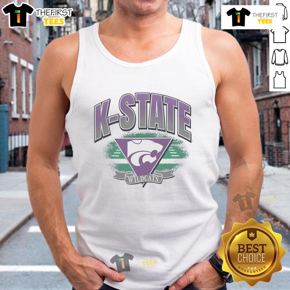 Premium Kansas State Wildcats Arena Fade Tank Top featuring vibrant team colors and stylish design for fans.