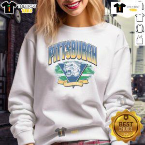 Premium Pittsburgh Panthers Vintage Arena Fade Sweatshirt, featuring classic design and team colors, perfect for fans.