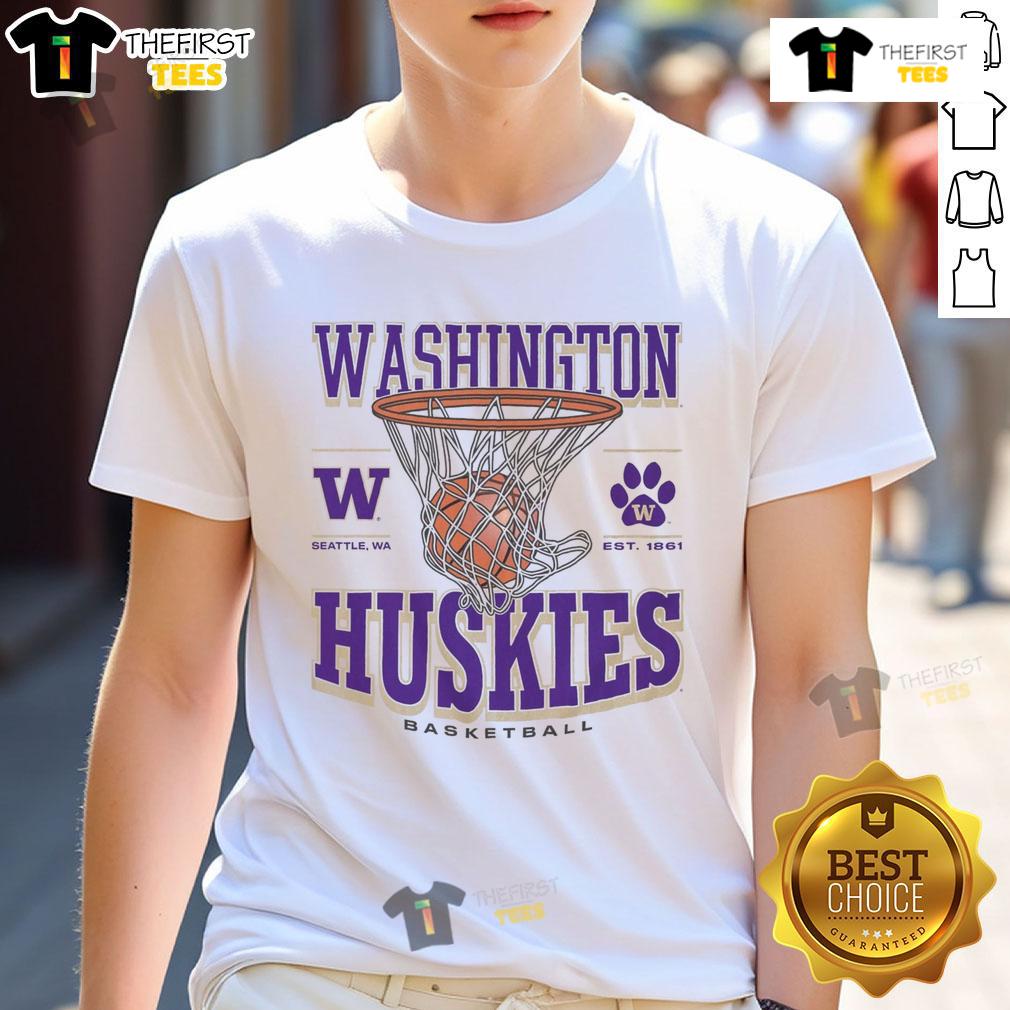 Premium Washington Huskies Game Time T-Shirt featuring team colors and logo, perfect for game day apparel.