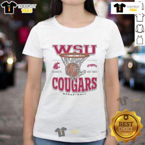 Premium Washington State Cougars Game Time Ladies Tee featuring team colors and logo, perfect for game day wear.