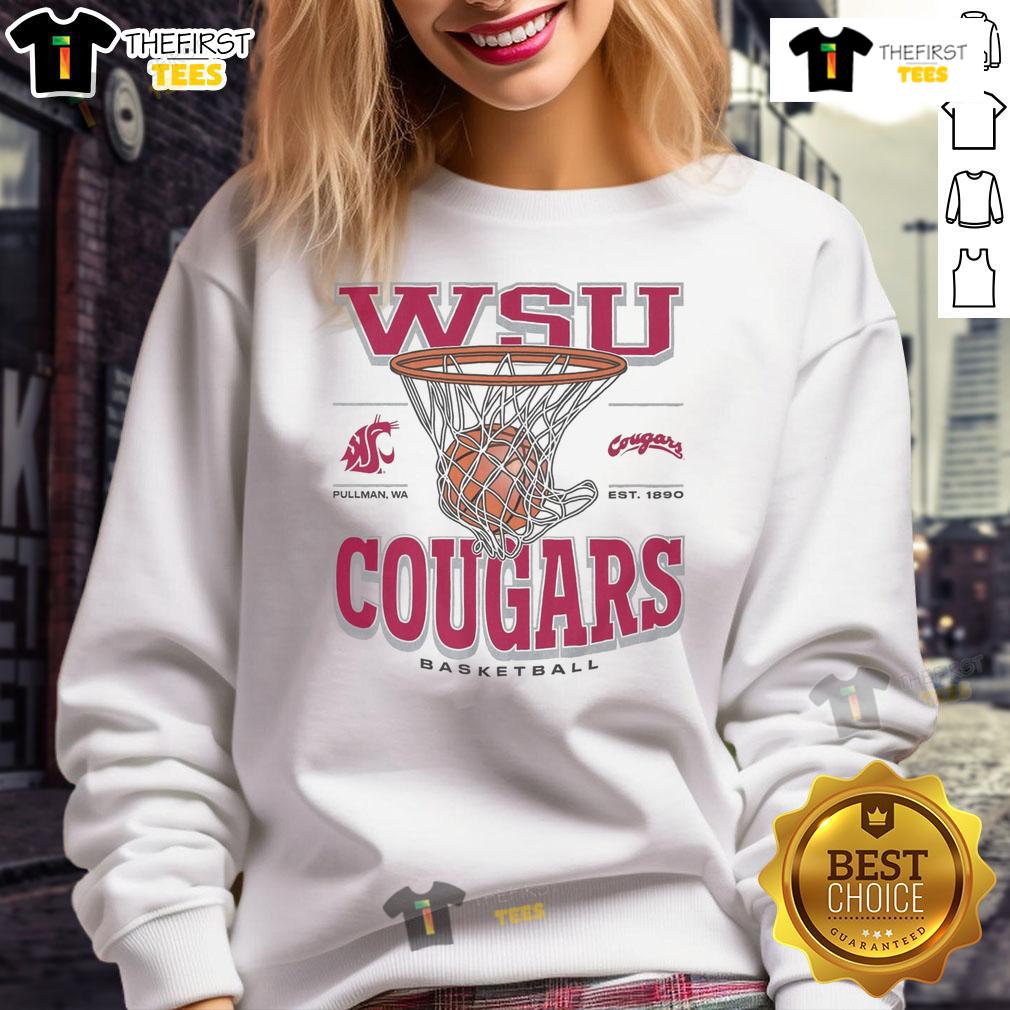 Alt Text: Premium Washington State Cougars Game Time Sweatshirt in red, perfect for fans to wear during games or casual outings.