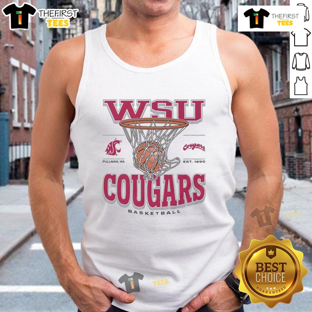 Premium Washington State Cougars Game Time tank top featuring team colors and logo, perfect for game day attire.