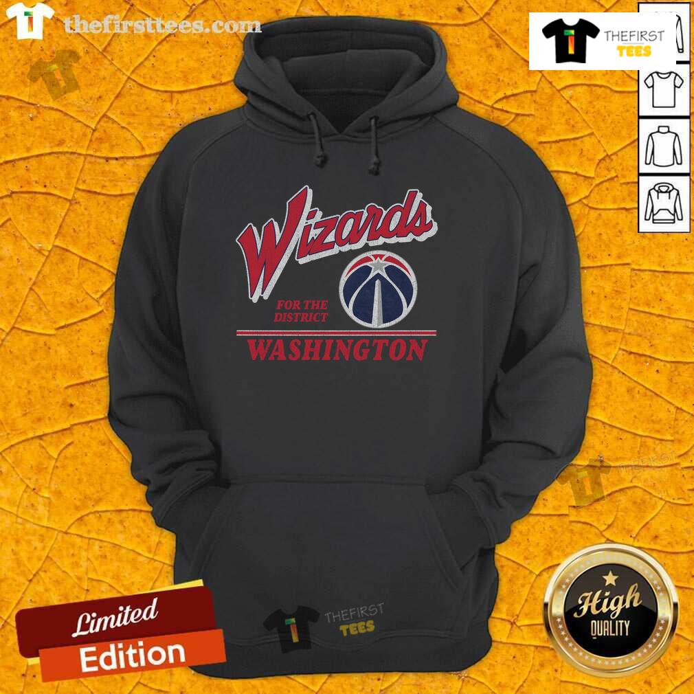 Premium Washington Wizards Fly By Vintage Hoodie featuring team colors and logo, perfect for fans and stylish comfort.