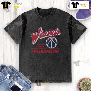 Premium Washington Wizards Fly By Vintage Washed T-Shirt featuring a classic design for fans and collectors.