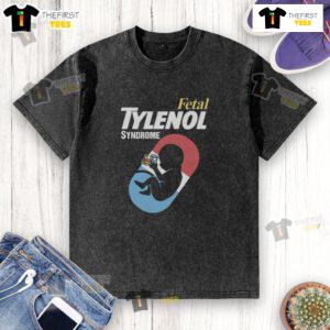 Stylish washed t-shirt featuring a unique design inspired by Pretty Fetal Medicine Syndrome, perfect for casual wear.