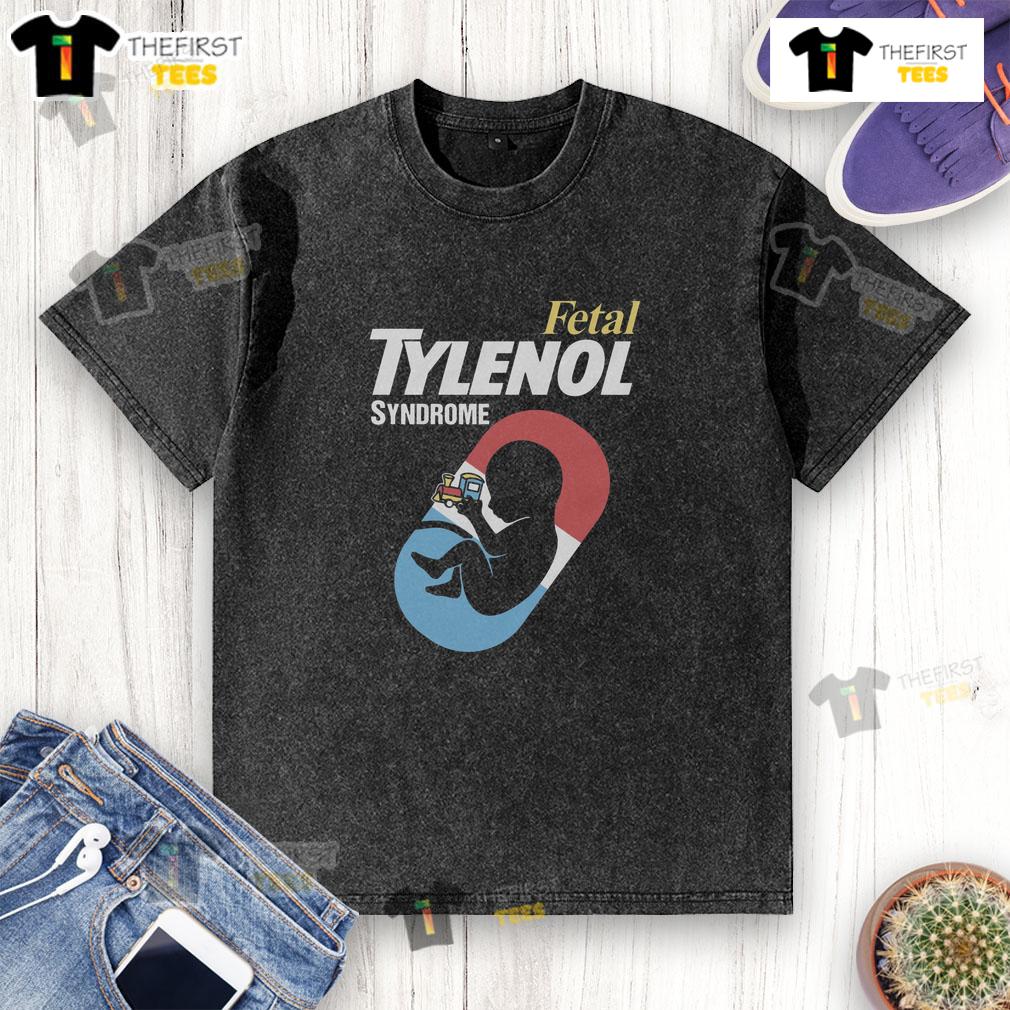 Stylish washed t-shirt featuring a unique design inspired by Pretty Fetal Medicine Syndrome, perfect for casual wear.