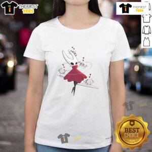 Pretty Hollow Knight Hornet Ladies Tee featuring a stylish design of Hornet from the popular indie game Hollow Knight.