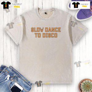 Pretty Joseph slow dance to disco washed t-shirt in vibrant colors, perfect for casual outings and dance parties.