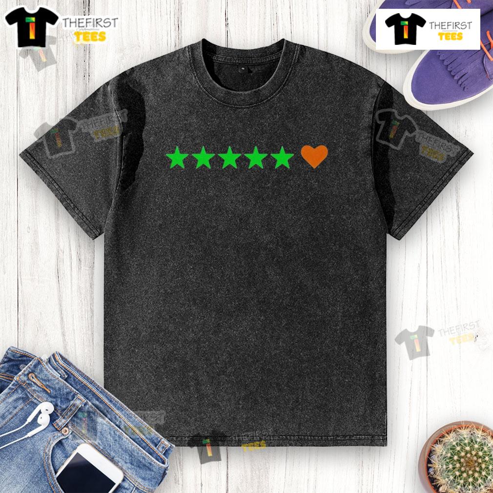Alt Text: Pretty Letterboxd stars heart washed t-shirt featuring a stylish design perfect for casual wear.