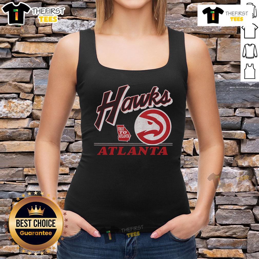 Vintage tank top featuring the Atlanta Hawks logo, perfect for fans showcasing their team spirit in style.