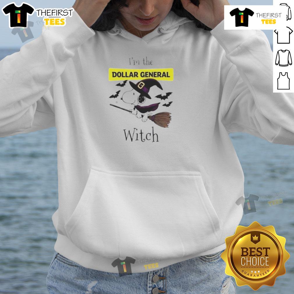 Top Dollar General X Snoopy I'm The Witch Halloween Hoodie featuring a whimsical design perfect for festive celebrations.