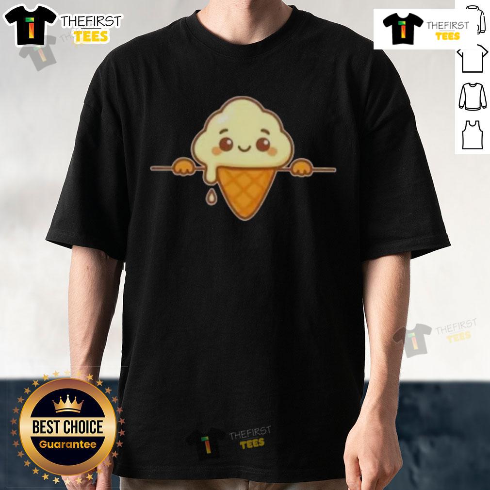 Alt Text: Top Foodism Therapy T-Shirt featuring a playful design to make your problems melt away, perfect for food lovers.