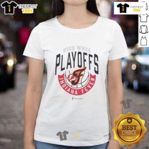 Top Indiana Fever 2025 WNBA Playoffs Now You Know Ladies Tee featuring vibrant team colors and stylish design.