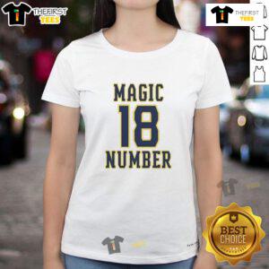 Top Milwaukee Brewers MLB Magic Number 18 ladies tee in stylish design, perfect for fans showcasing team spirit.