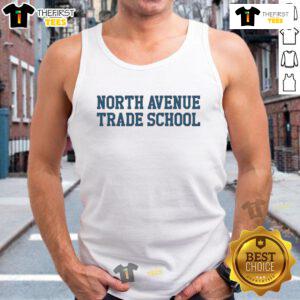 Top North Avenue Trade School tank top featuring a stylish design, perfect for students and supporters of the school.