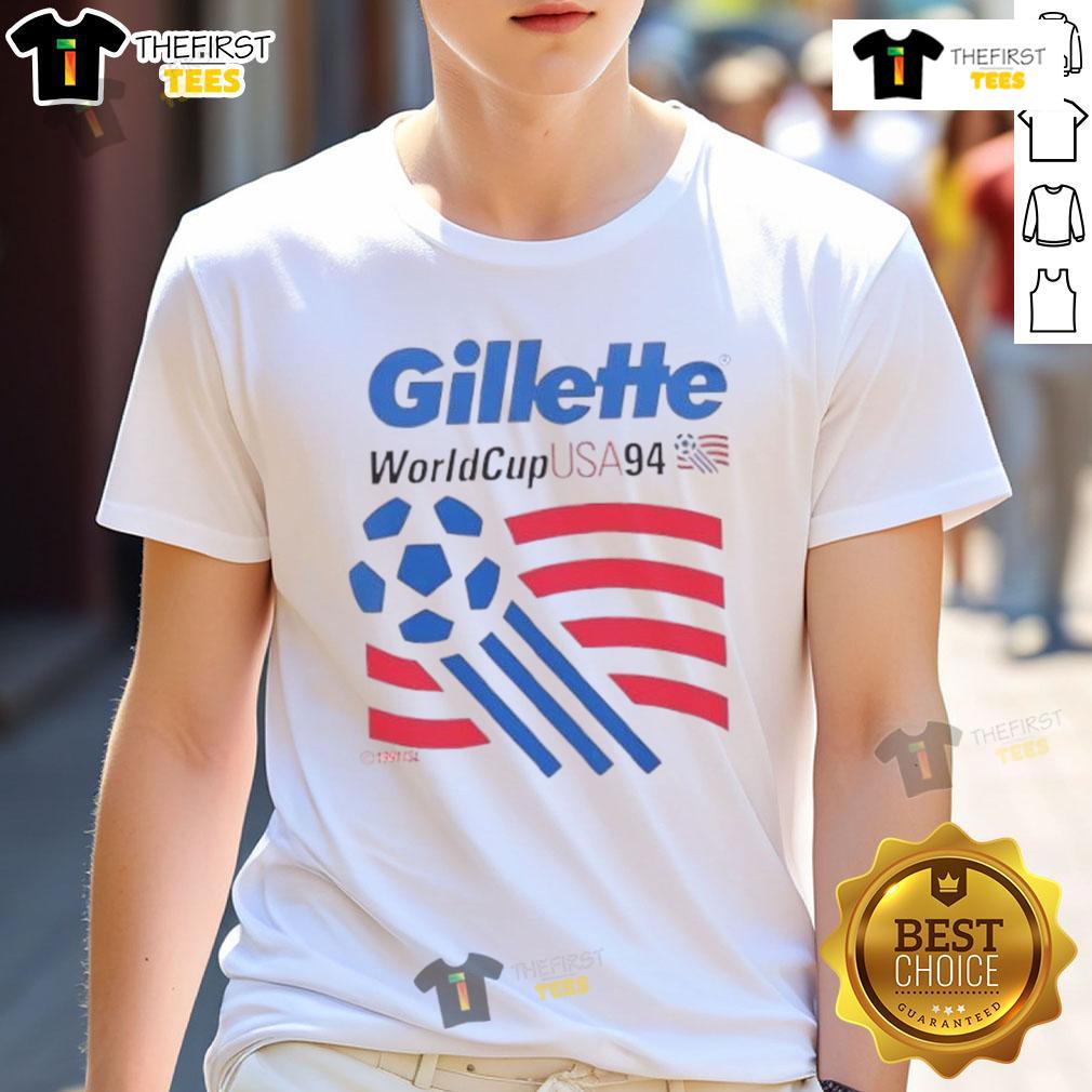 Top Patriots Gillette World Cup USA 94 T-Shirt featuring vintage design and iconic soccer graphics for collectors.