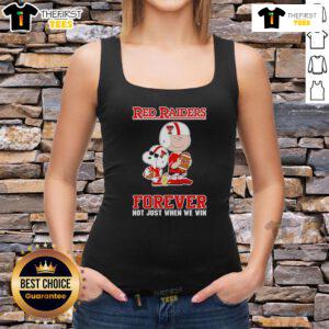 Top Texas Tech Red Raiders Charlie Brown cartoon tank top featuring fun graphics and team colors for fans.