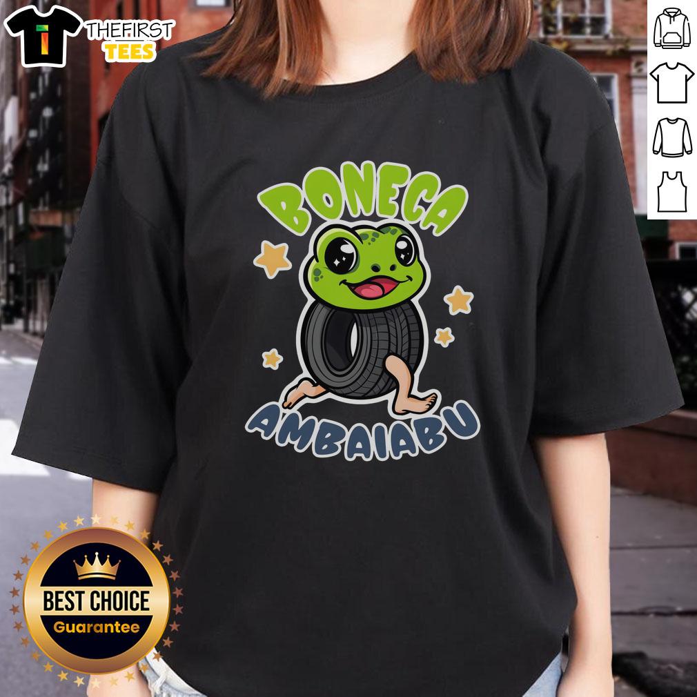 Funny Brainrot Boneca Ambalabu Ladies Tee featuring a playful design and vibrant colors, perfect for casual wear.