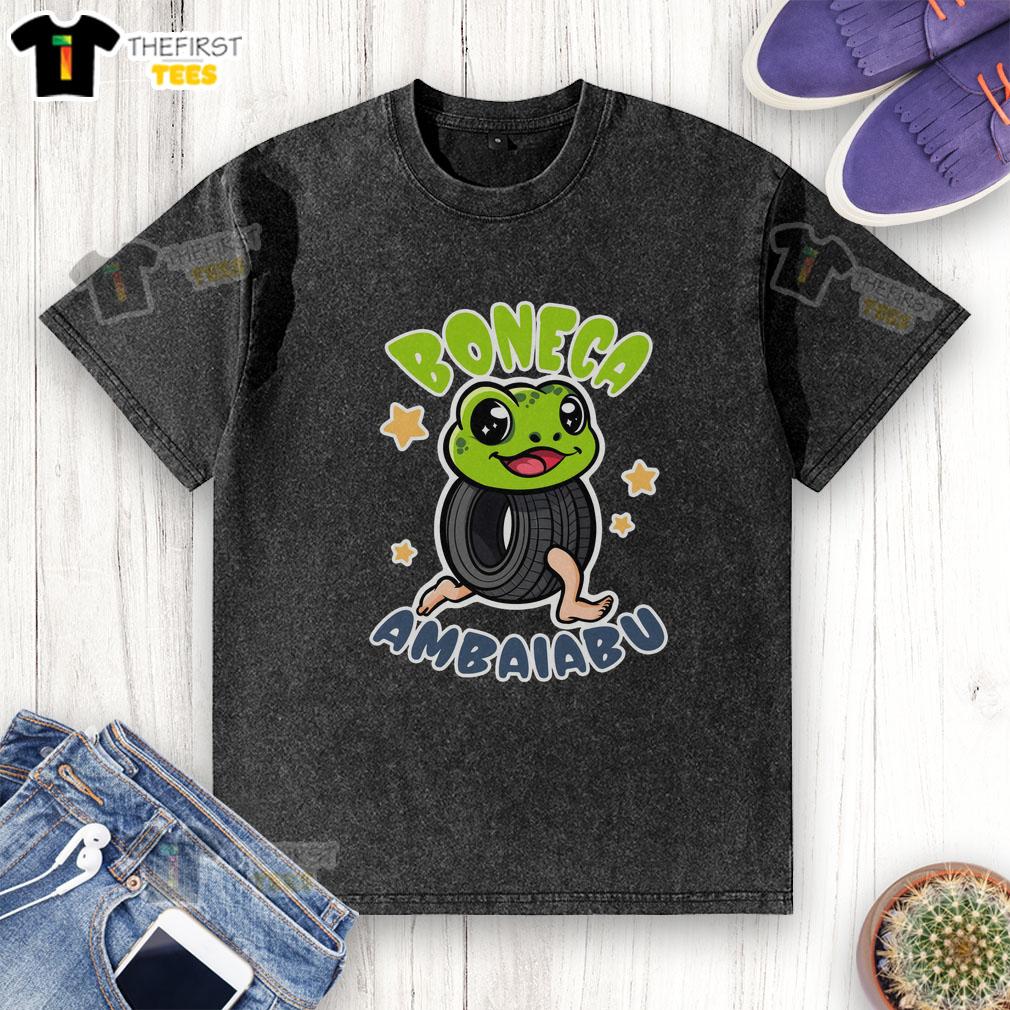 Funny Brainrot Boneca Ambalabu washed t-shirt featuring a playful graphic design and vibrant colors.