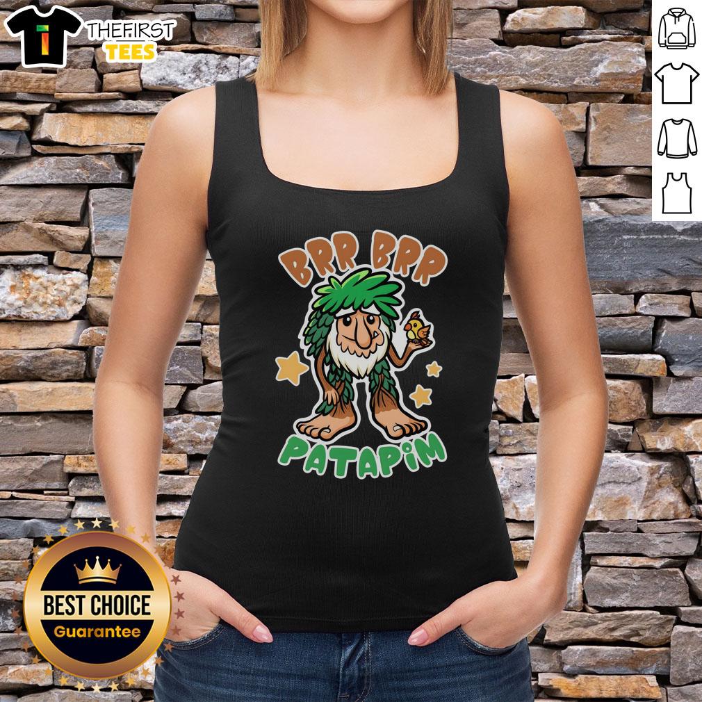 Funny Brainrot Brr Brr Patapim Tank Top featuring vibrant graphics and a playful design, perfect for casual summer wear.