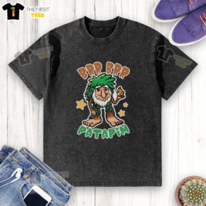 Funny Brainrot Brr Brr Patapim washed t-shirt featuring a quirky graphic design, perfect for casual wear and humor lovers.