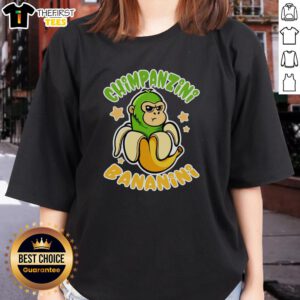 Funny Brainrot Chimpanzini Bananini Ladies Tee featuring a playful chimpanzee design, perfect for casual and fun outfits.