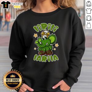 Funny Brainrot Lirili Larila sweatshirt with vibrant colors and playful design, perfect for casual wear.