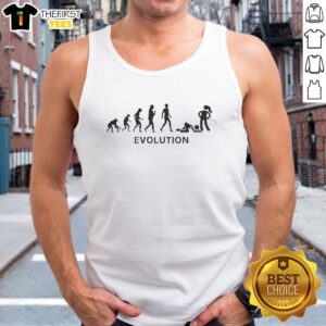 Nice evolution of human tank top featuring unique graphics and stylish design for casual wear.