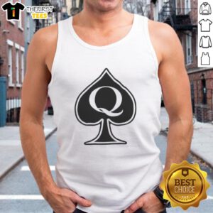 Stylish Nice Queen Spades tank top featuring a bold design, perfect for casual outings and card game enthusiasts.