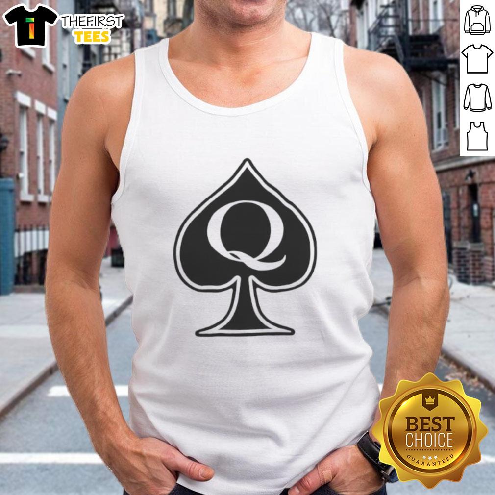 Stylish Nice Queen Spades tank top featuring a bold design, perfect for casual outings and card game enthusiasts.