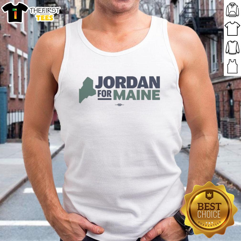 Official Jordan for Maine tank top featuring a stylish design perfect for summer wear and casual outings.