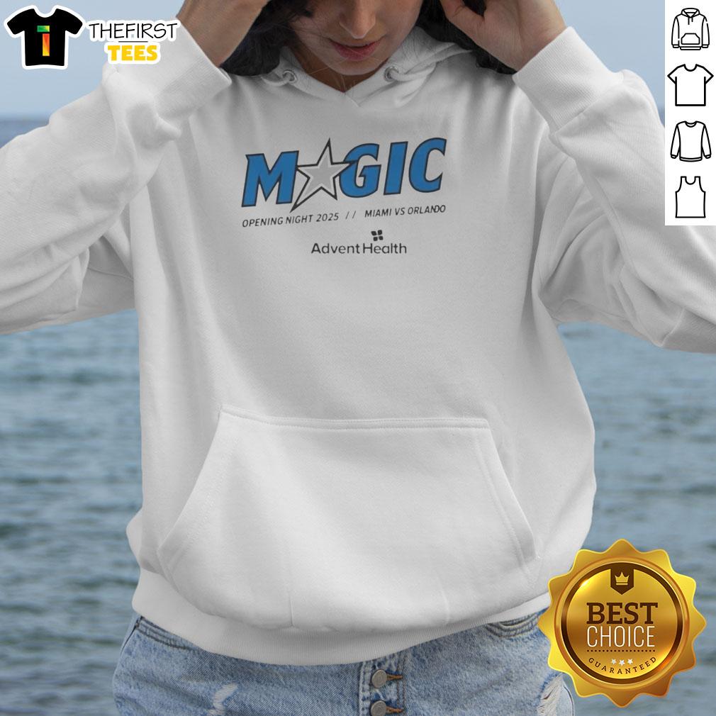 Official Orlando Magic Opening Night 2025 Hoodie featuring team colors and logo, perfect for fans celebrating the season.