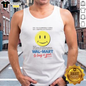 Premium tank top featuring 'Hello, I Am Fleeing The American Century Of Humiliation' design - perfect for bold statements.
