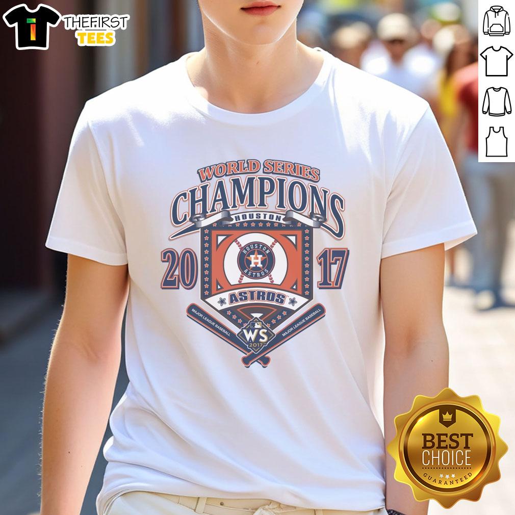 Premium Houston Astros White Cooperstown World Series Champions Arch T-Shirt featuring team logo and classic design.