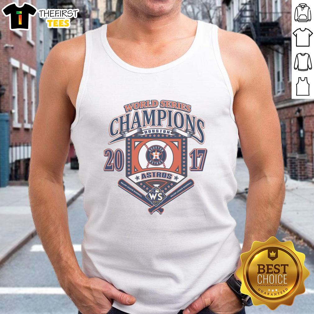 Premium Houston Astros White Cooperstown World Series Champions Arch Tank Top showcasing team pride and style.