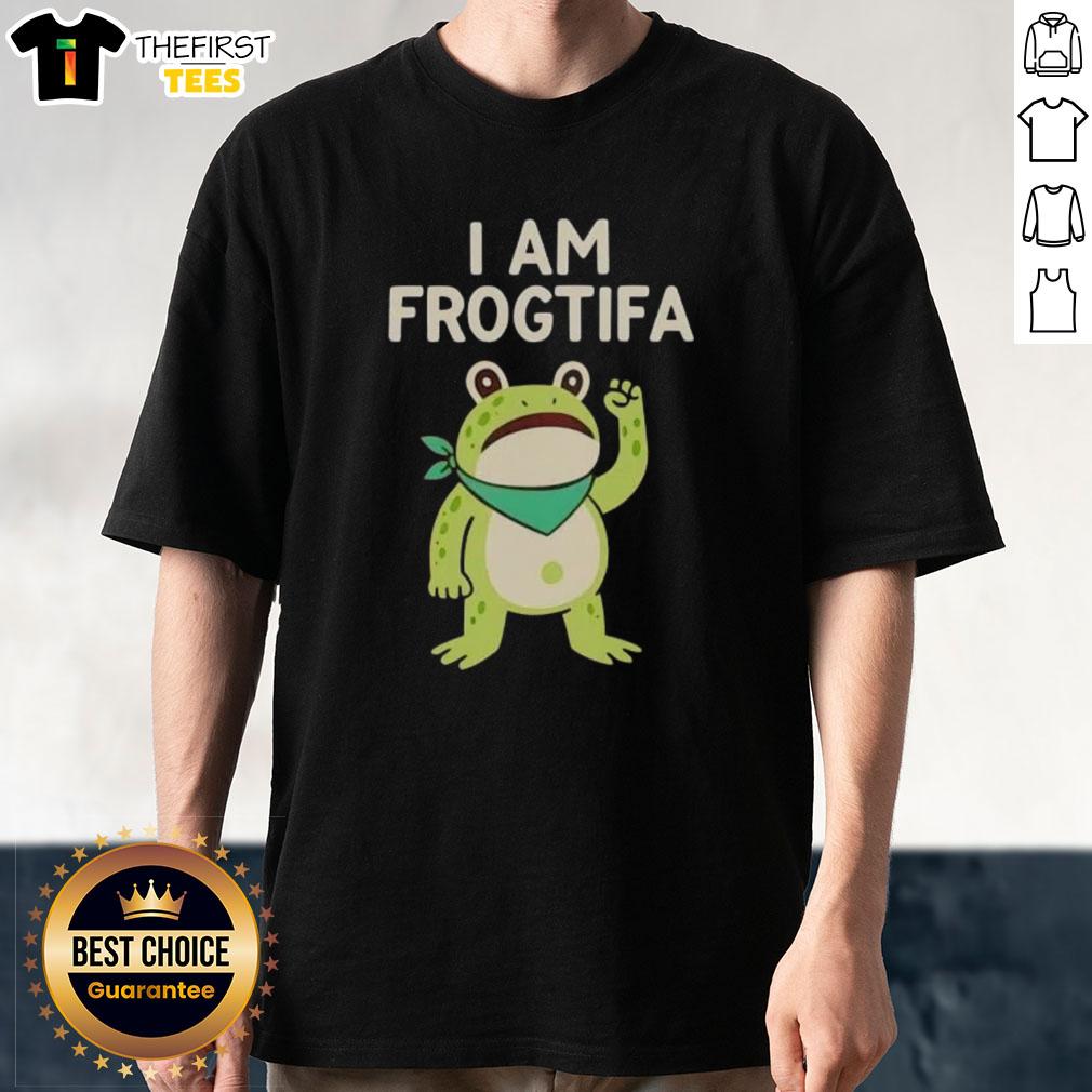Premium I Am Frog Tifa Portland Frog T-Shirt featuring a vibrant frog design, perfect for fans of quirky apparel.