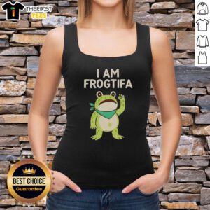 Alt Text: Premium I Am Frog Tifa tank top featuring a vibrant frog design, perfect for Portland style and casual wear.