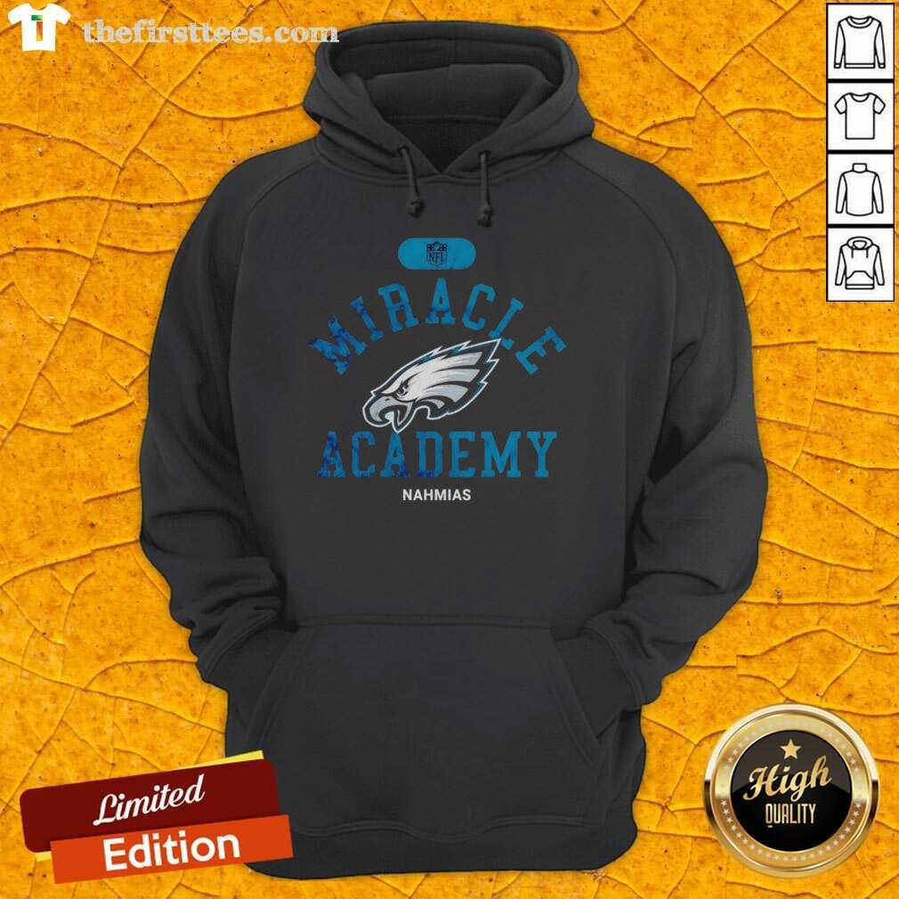 Premium NFL Philadelphia Eagles Miracle Academy Nahmias Hoodie featuring team colors and logo for fans.