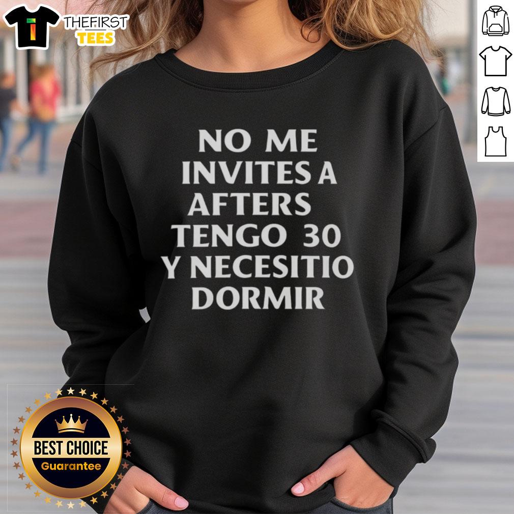 Alt Text: Premium No Me Invites sweatshirt featuring a stylish design, perfect for those needing rest in 2025.