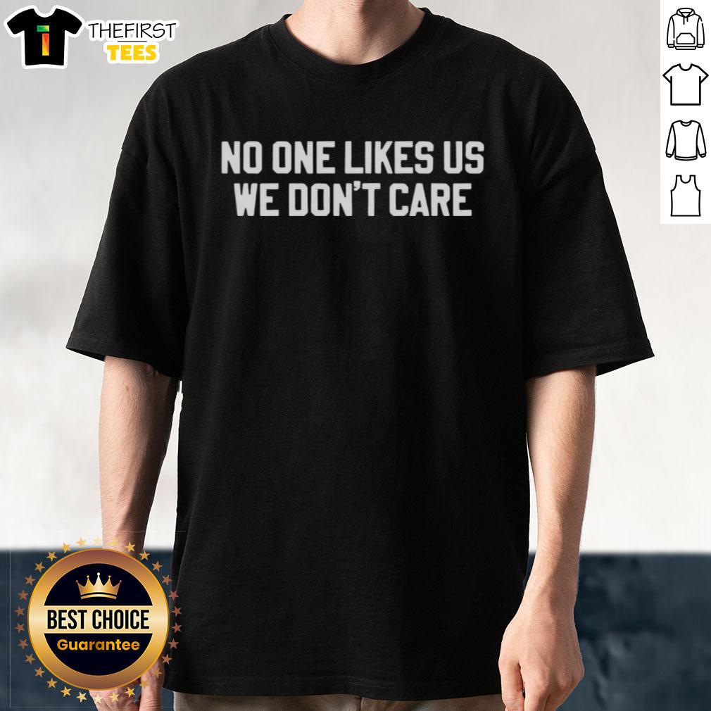 Premium Philadelphia Eagles T-Shirt with 'No One Likes Us We Dont Care' slogan, perfect for passionate fans.
