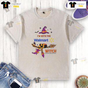 Pretty Walmart Halloween washed t-shirt featuring a witch and spell design, perfect for festive celebrations.