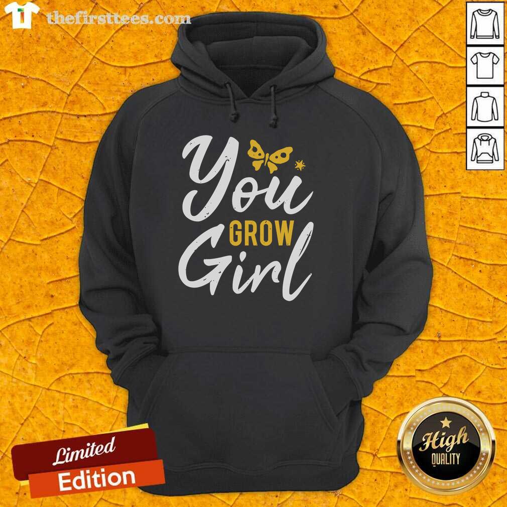 Pretty You Grow Girl Hoodie in vibrant colors, showcasing a stylish design perfect for empowering young girls.