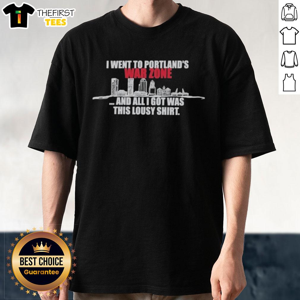 Top In The To Portland War Zone T-Shirt featuring Anti-Ice Skyline design, perfect for Portland enthusiasts.