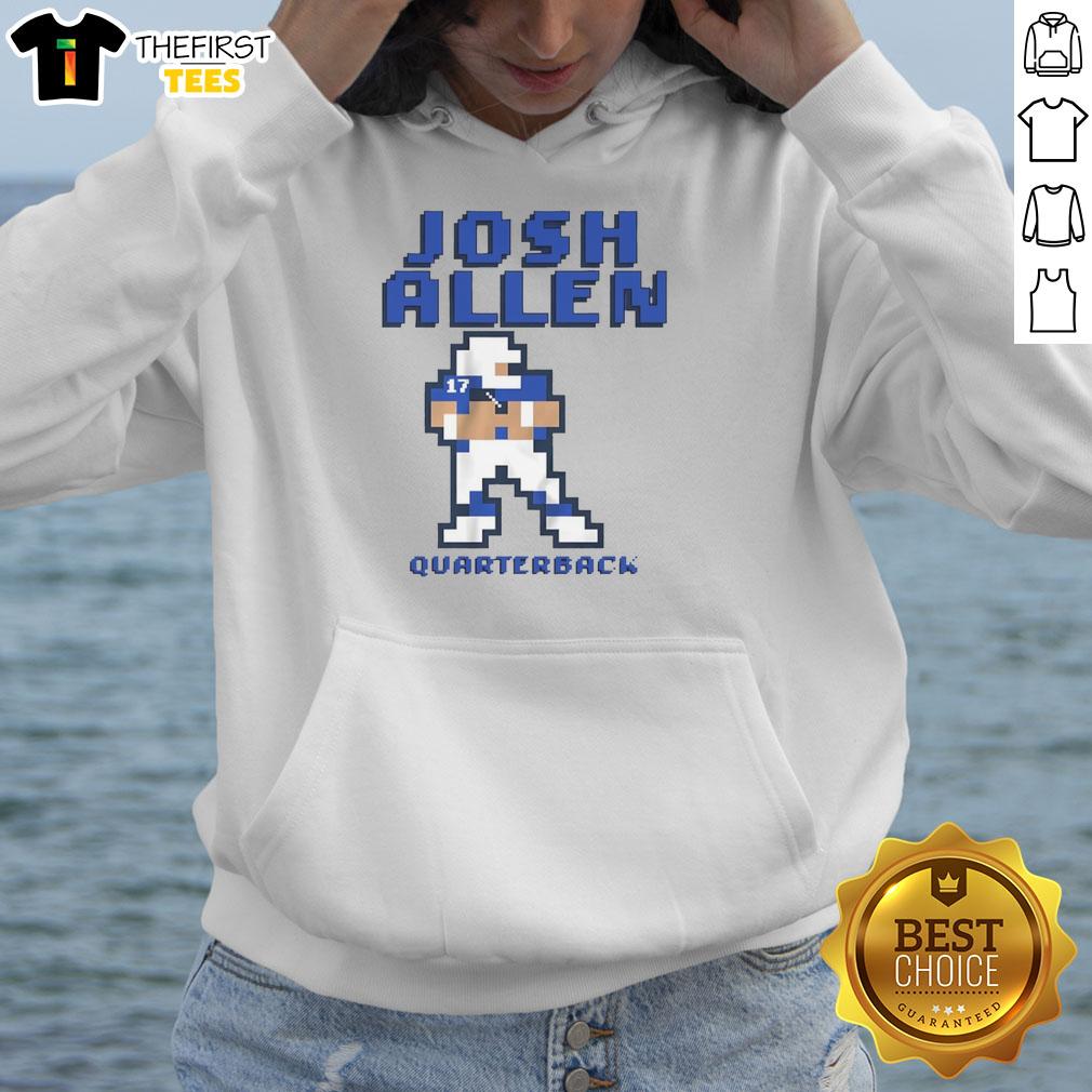 Top Josh Allen Buffalo Bills Quarterback Pixel Hoodie in vibrant colors, perfect for fans of the NFL and stylish sportswear.