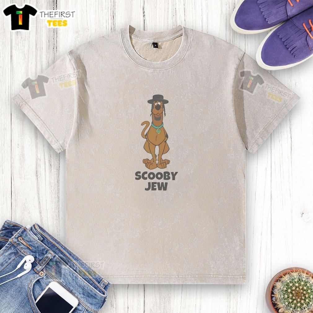 Top Scooby Doo Scooby Jew cartoon washed t-shirt featuring vibrant graphics of Scooby and the gang for fans.